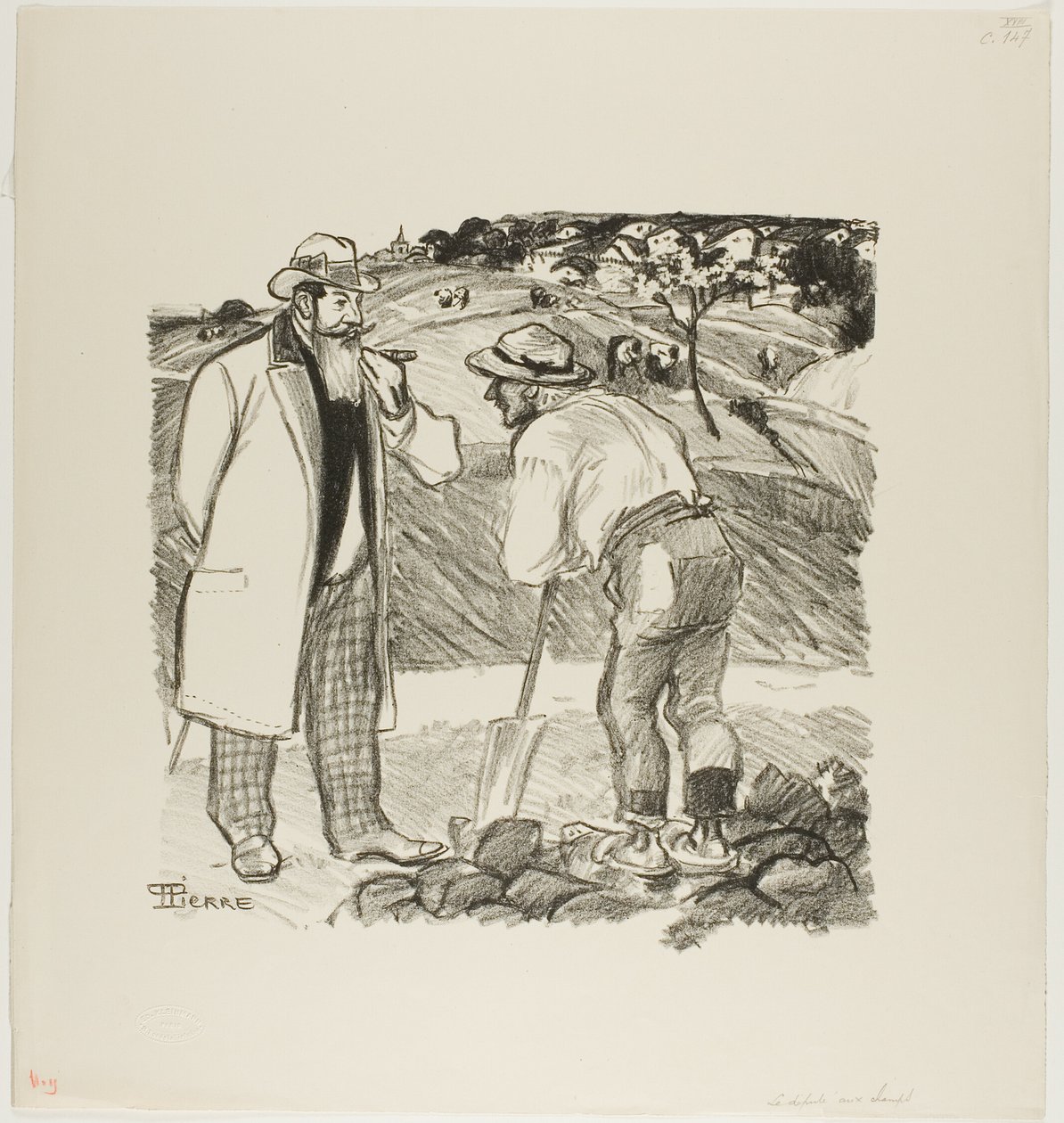 Der Feldinspektor von Théophile Alexandre Pierre Steinlen