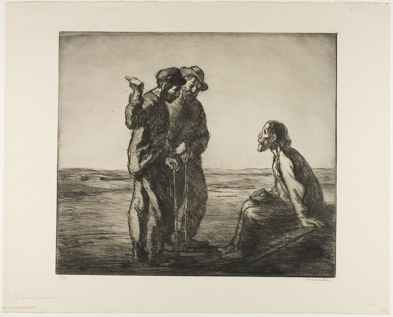 Die drei Gefährten von Théophile Alexandre Pierre Steinlen