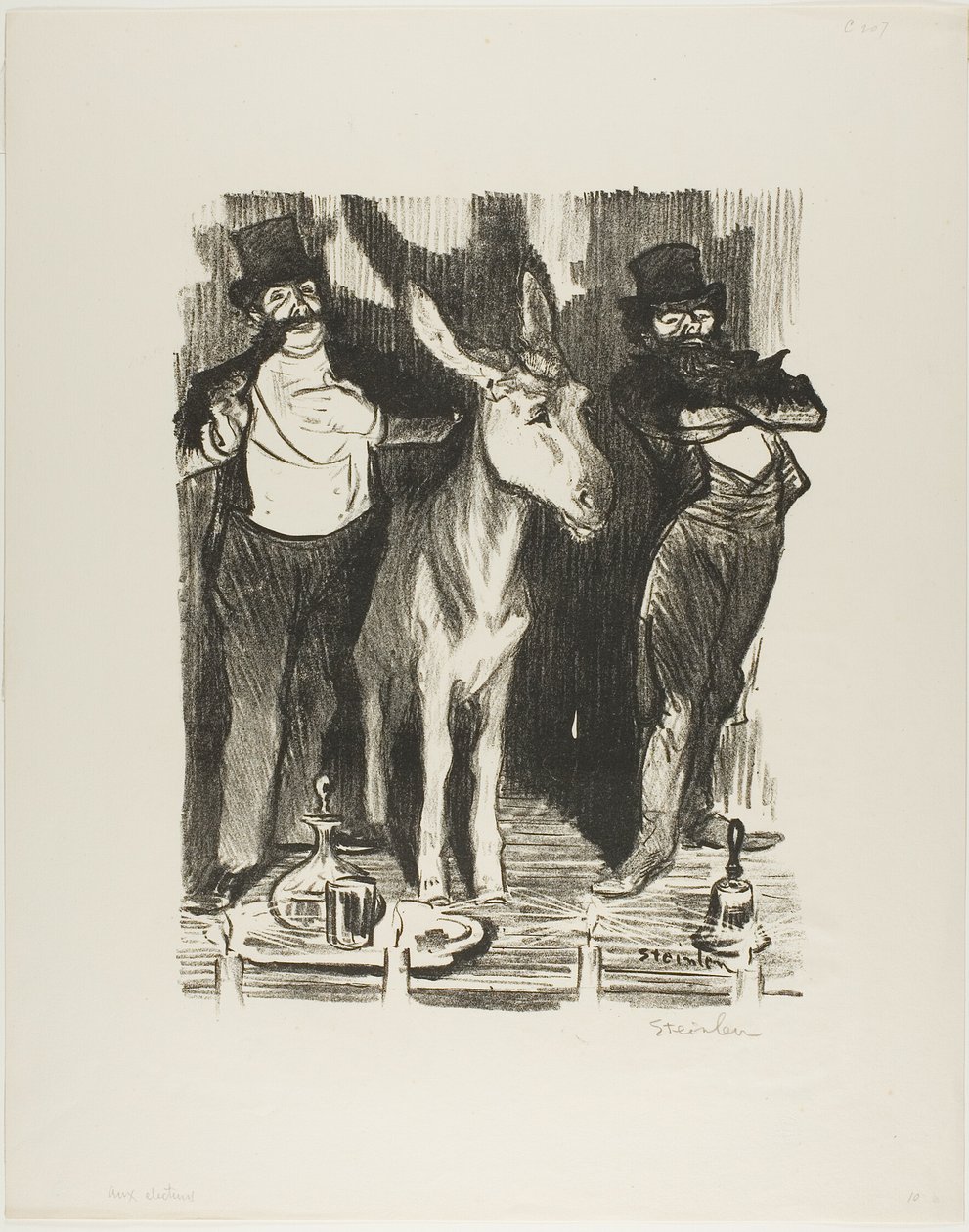 An die Wähler von Théophile Alexandre Pierre Steinlen