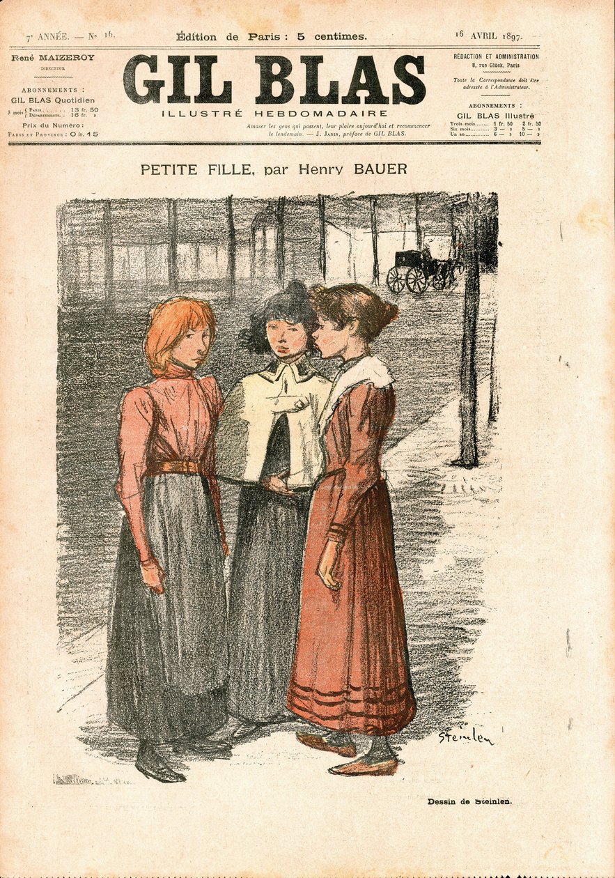 Cover von „Gil Blas“ von Théophile Alexandre Steinlen