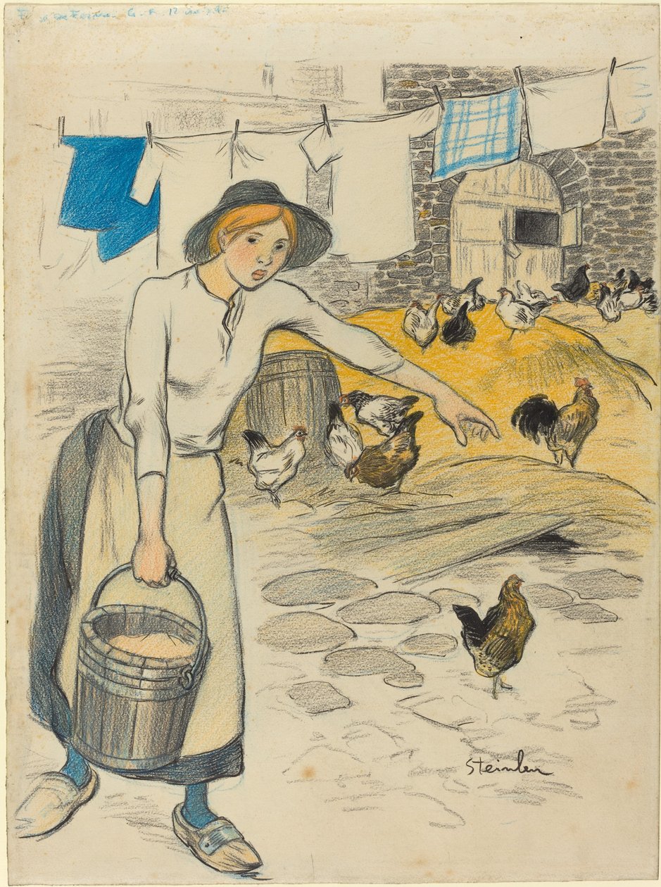 Bauernmädchen von Théophile Alexandre Steinlen