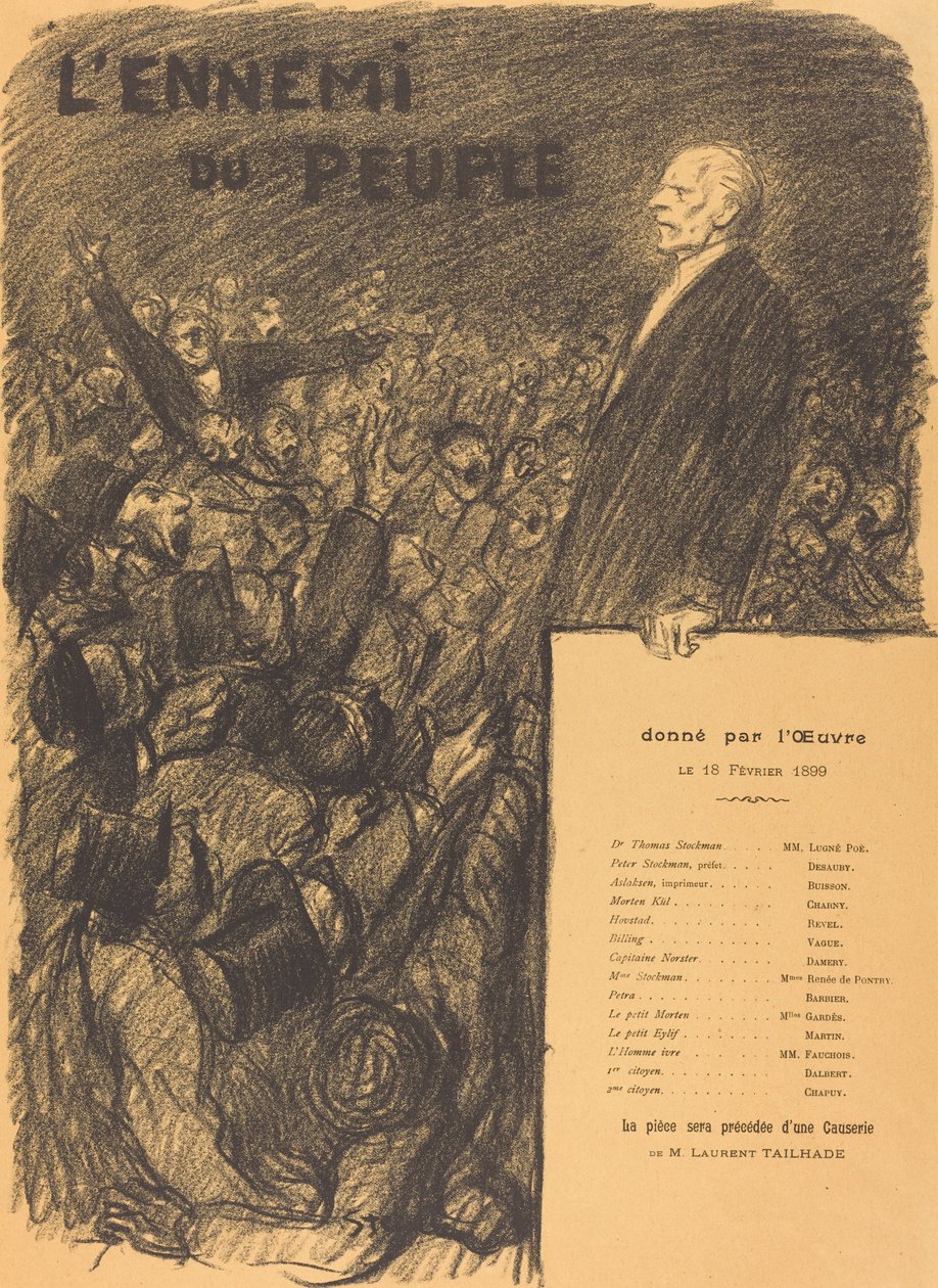 Der Volksfeind von Théophile Alexandre Steinlen