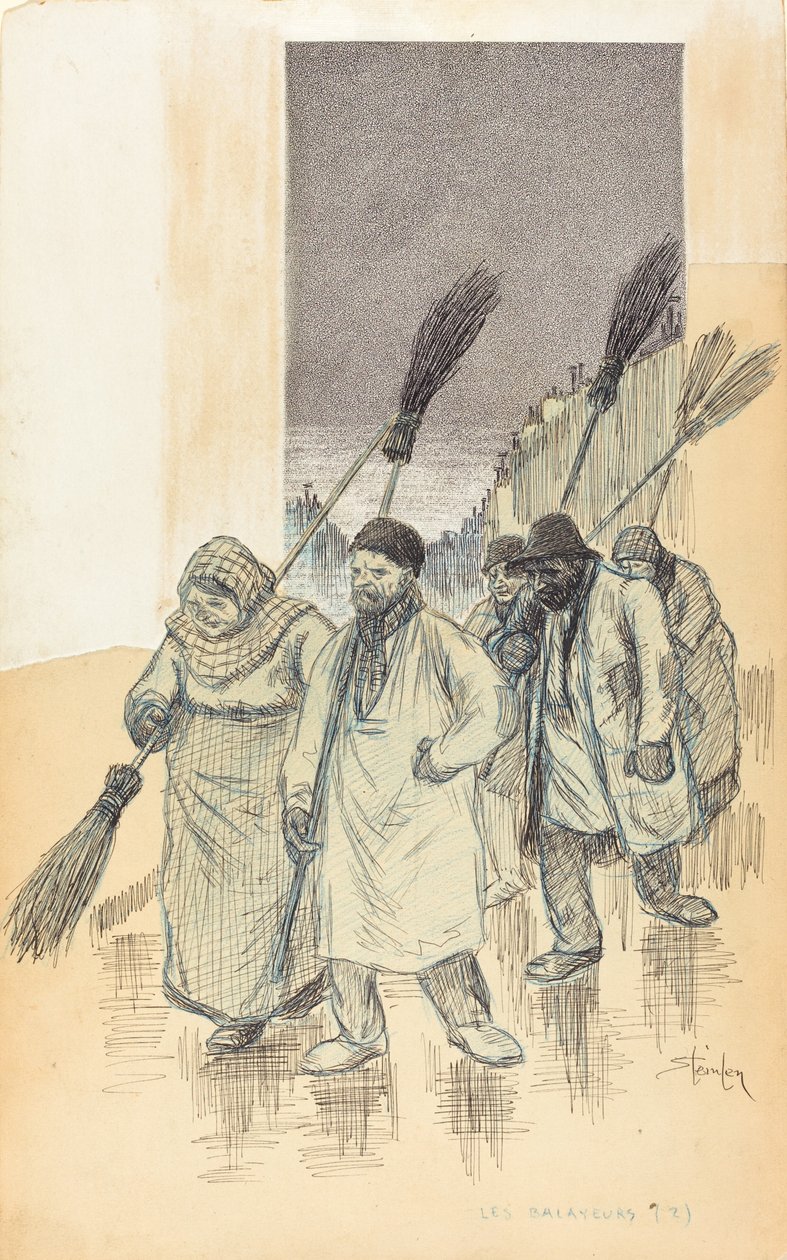 Straßenkehrer, 1888 von Théophile Alexandre Steinlen