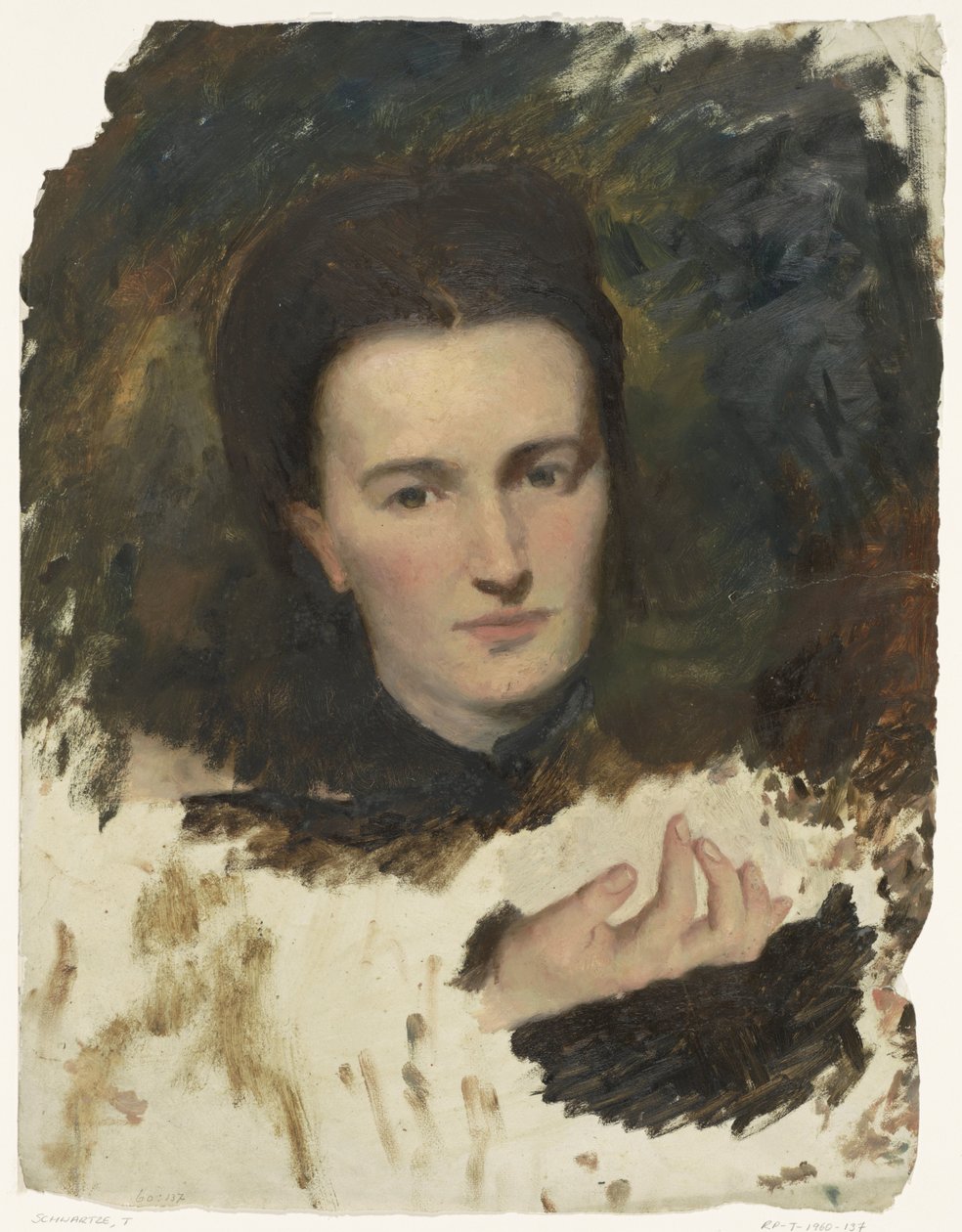 Porträt einer Frau von Thérèse Schwartze