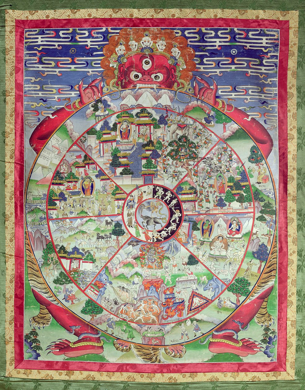 Dharmachakra, Rad der transmigratorischen Existenz von Tibetan School