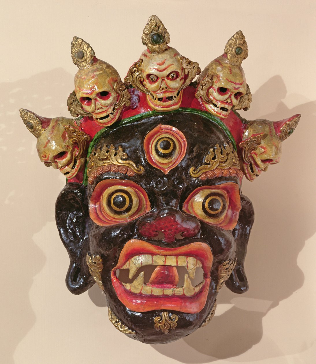 Mahakala-Tanzmaske von Tibetan School
