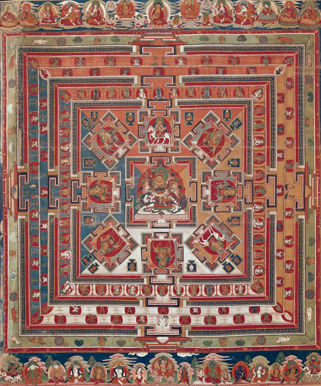 Mandala von Vaishravana von Tibetan School