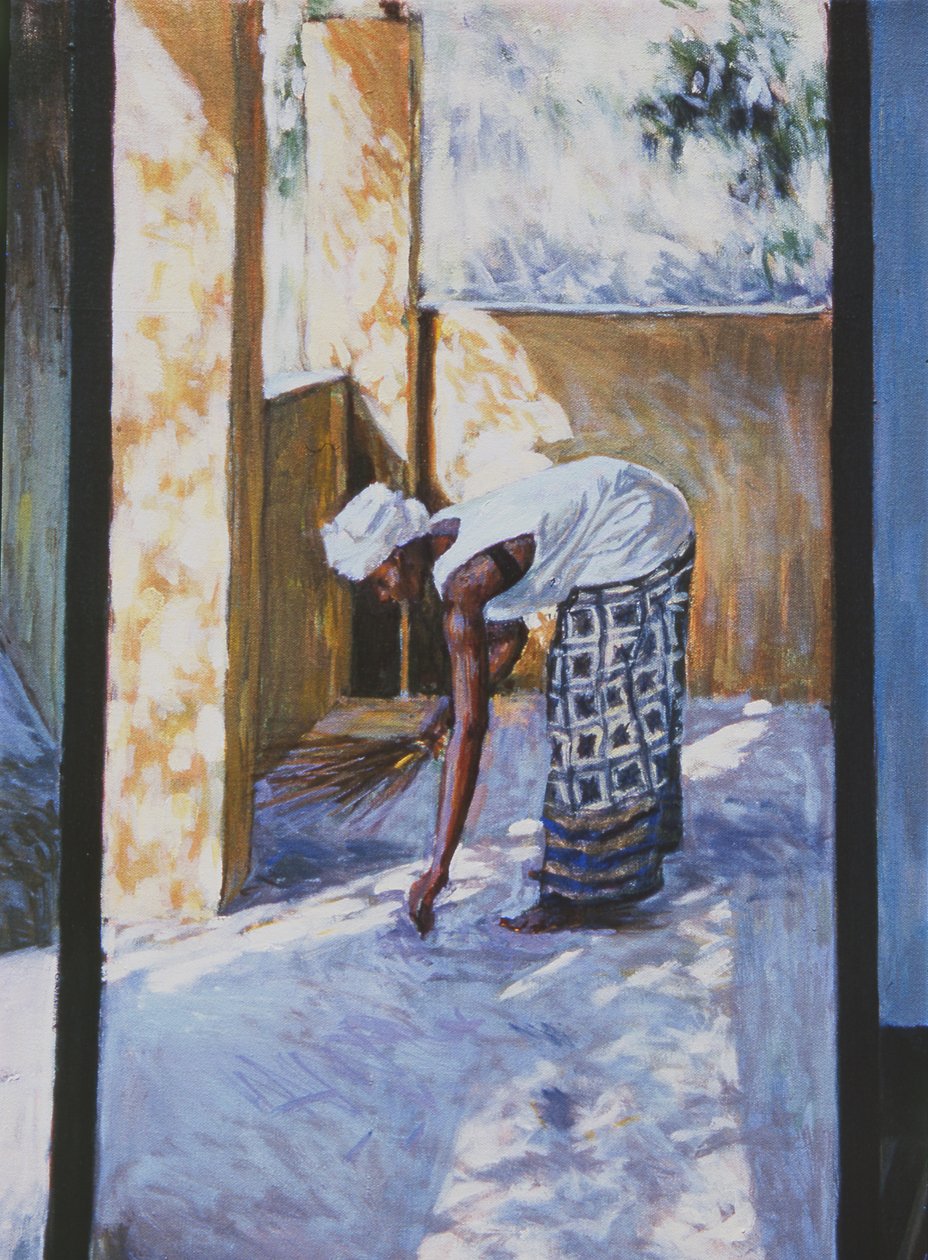 Mädchen beim Fegen II, 2002 von Tilly Willis