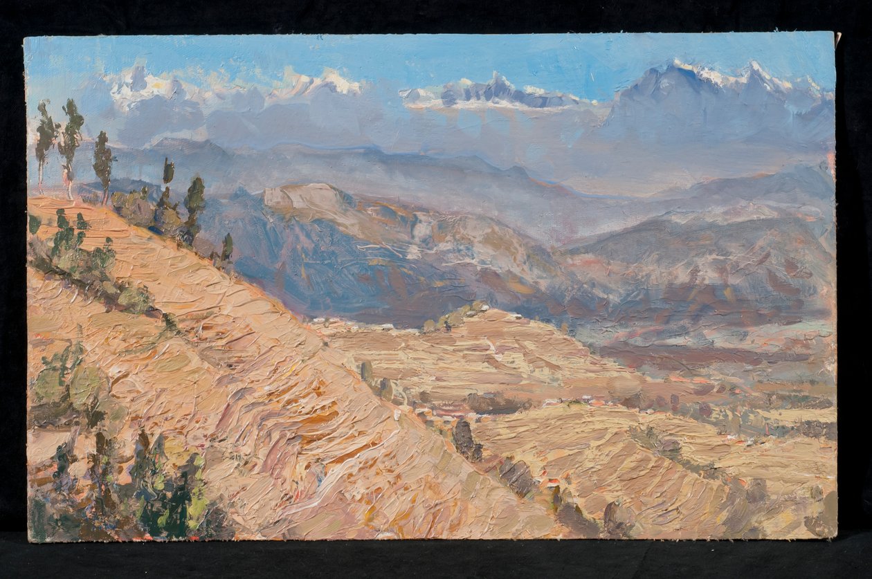 Terrassen Dhulikel, Nepal von Tim Scott Bolton
