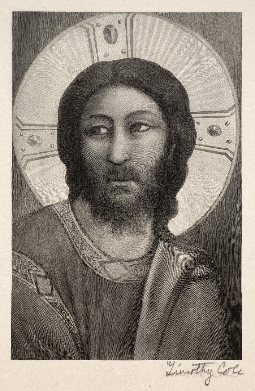 Alte italienische Meister: Kopf Christi, 1888-1892 von Timothy Cole