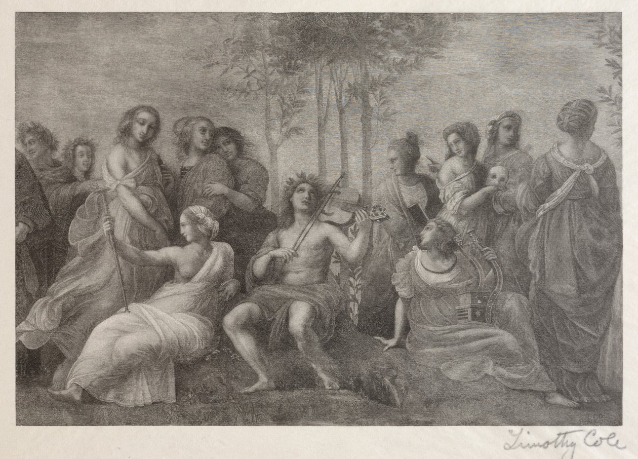 Alte italienische Meister: Parnassus, 1888-1892 von Timothy Cole