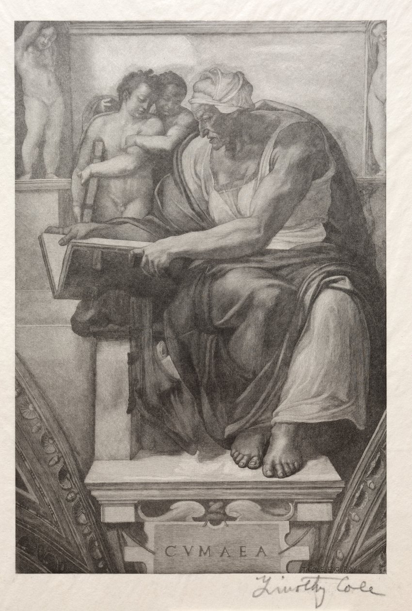Alte italienische Meister: Die Kumeische Sibylle, 1888-1892 von Timothy Cole