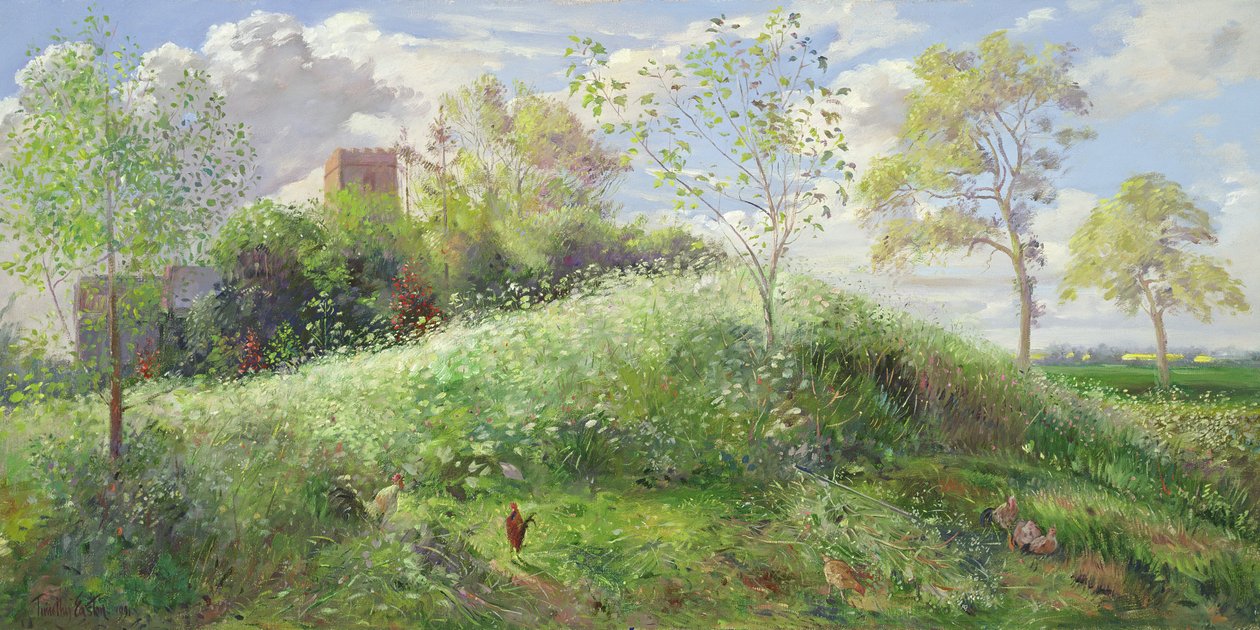 Cow Parsley Hill, 1991 von Timothy Easton