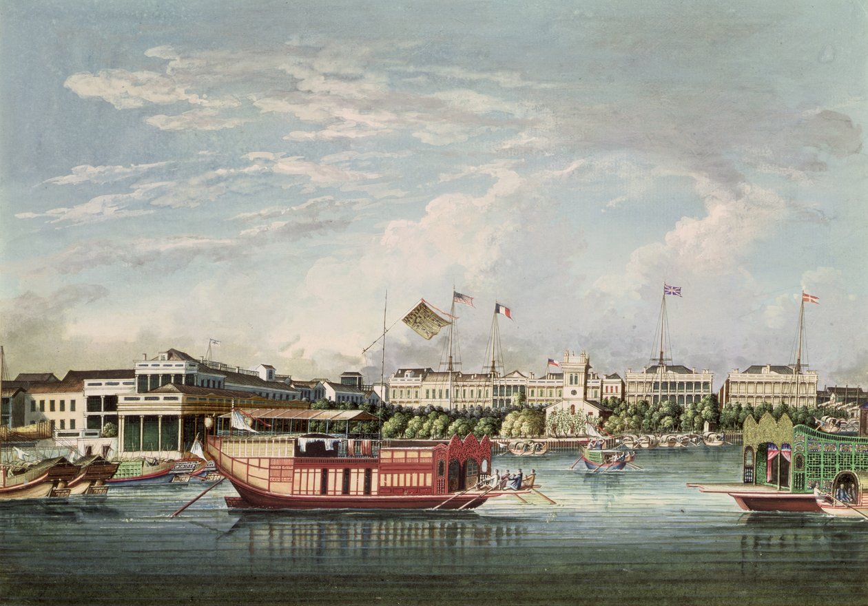 Blick auf Kanton, ca. 1860 von Tinqua
