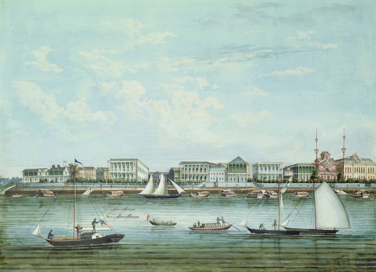 Ansicht von Shanghai, ca. 1860 von Tinqua