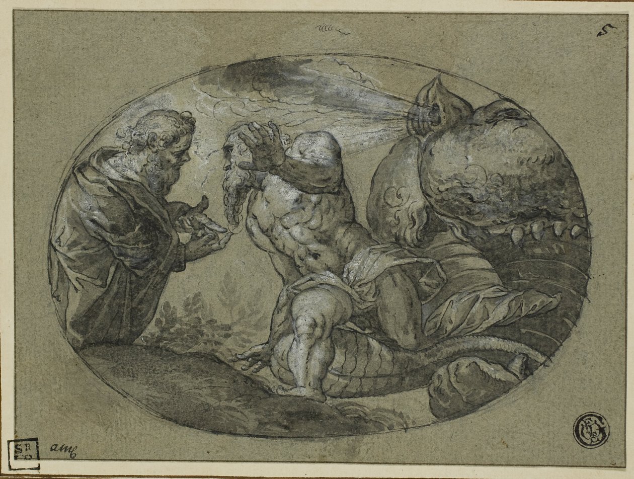 Jona wird vom Wal ausgespuckt von Tintoretto