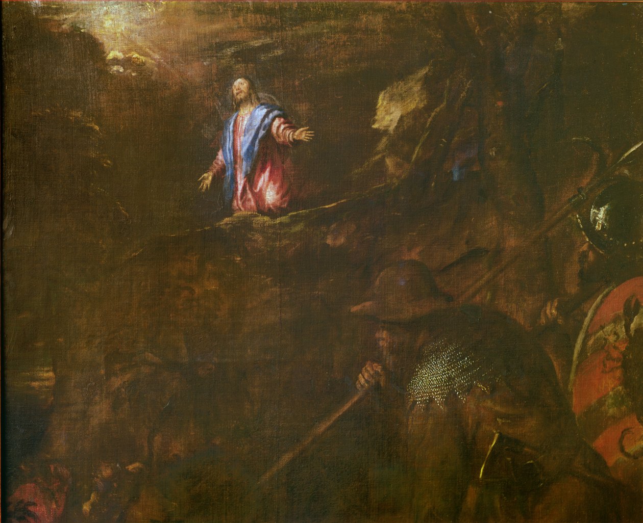 Christus im Garten Gethsemane (Detail), 1562 von Tiziano Vecelli