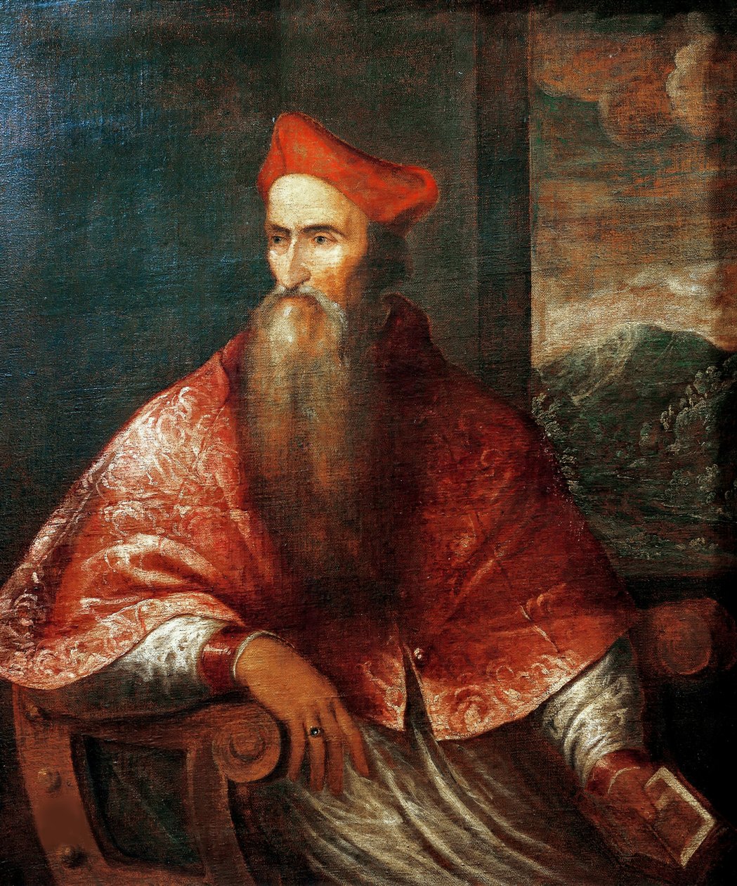 Porträt von Kardinal Pietro Bembo 1470-1547, 1545-1546 von Titian