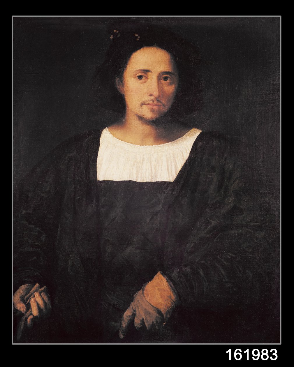 Mann mit einem Handschuh, 1517-20 von Tiziano Vecelli