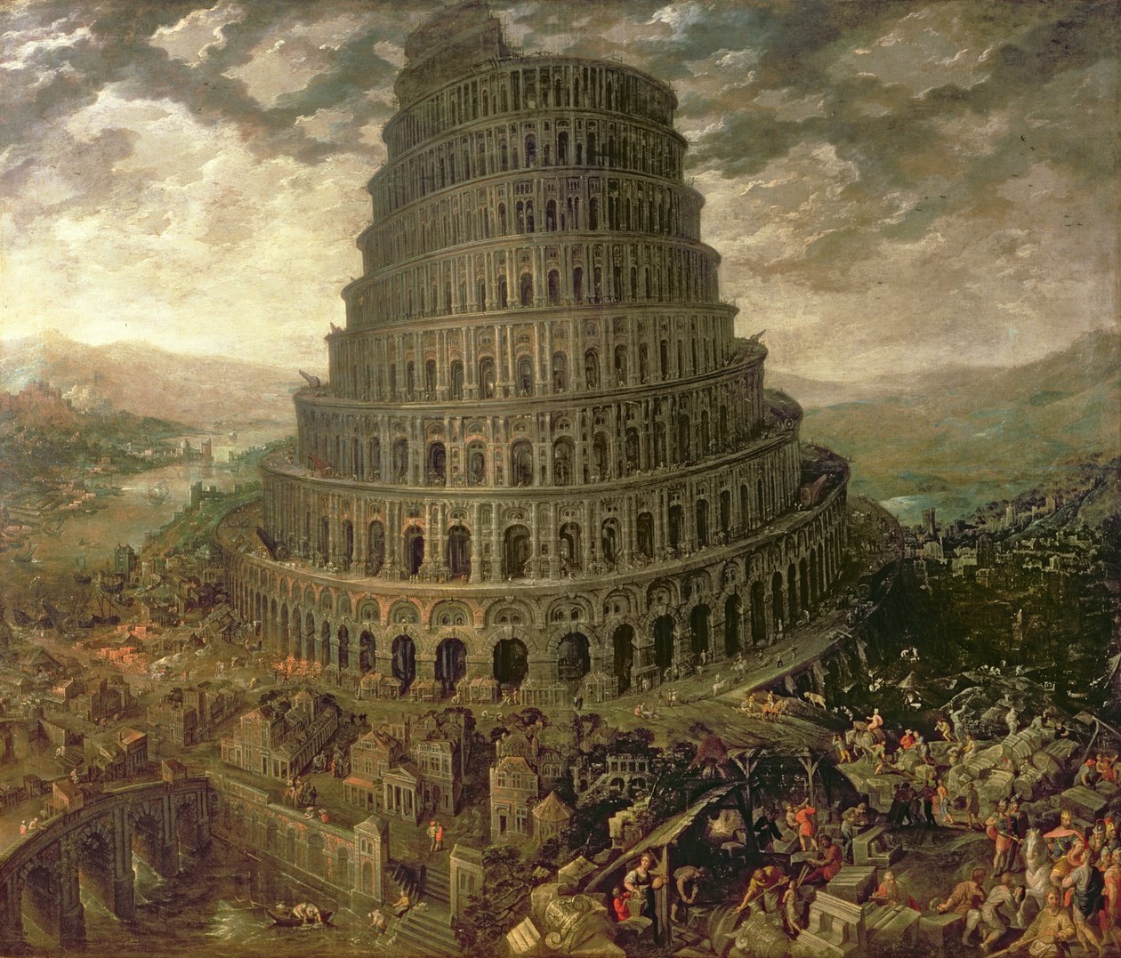 Der Turm von Babel von Tobias Verhaecht