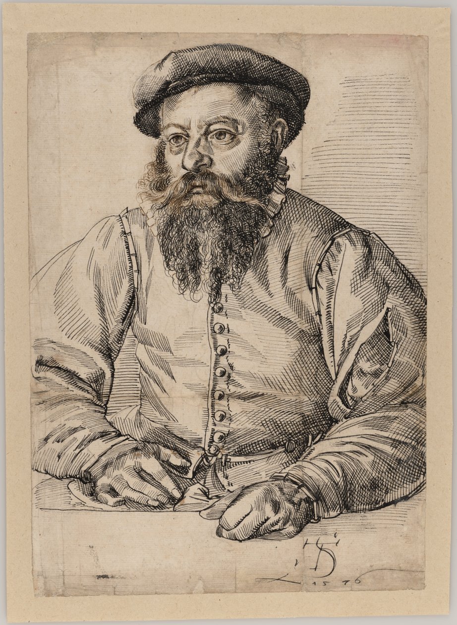 Porträt eines bärtigen Mannes von Tobias Stimmer