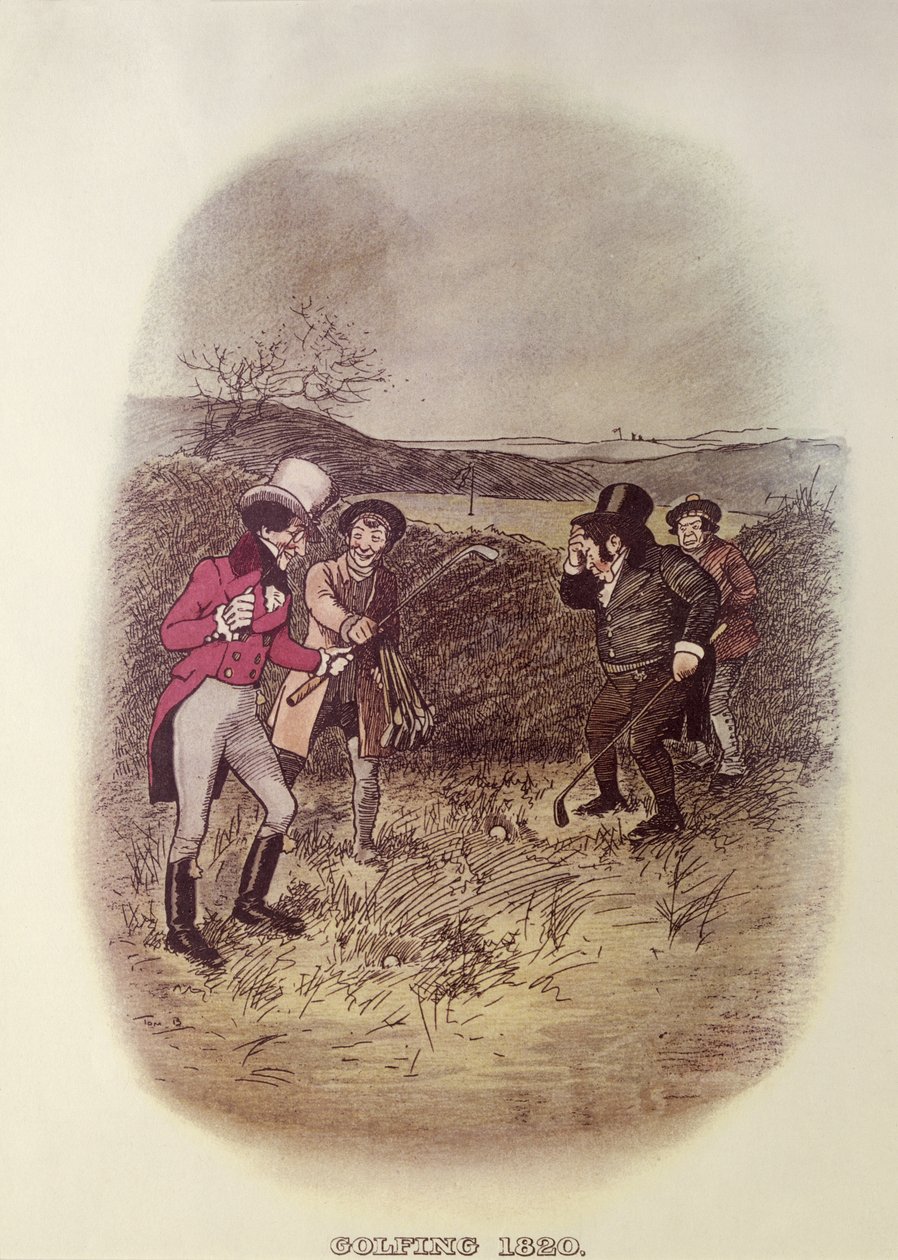 Golfen, 1820 von Tom Browne