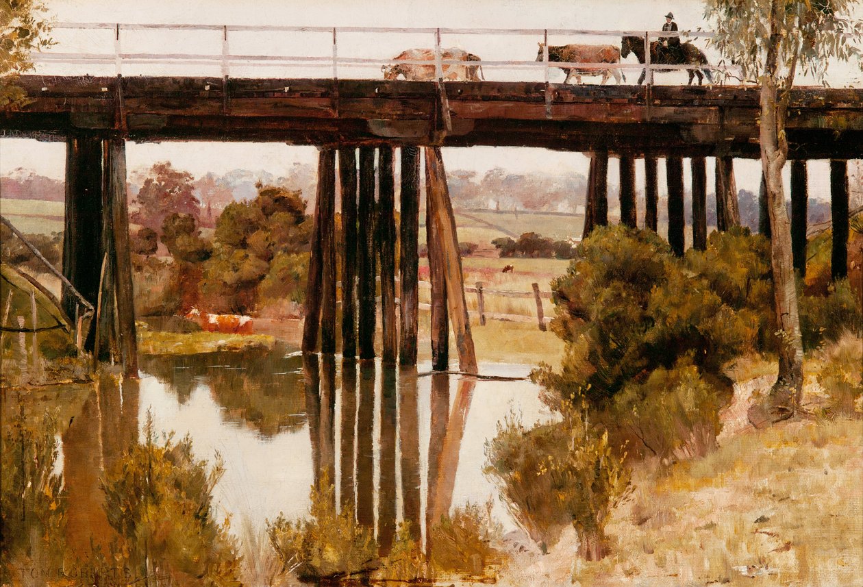 Wintermorgen nach Regen, Gardiners Creek von Tom Roberts
