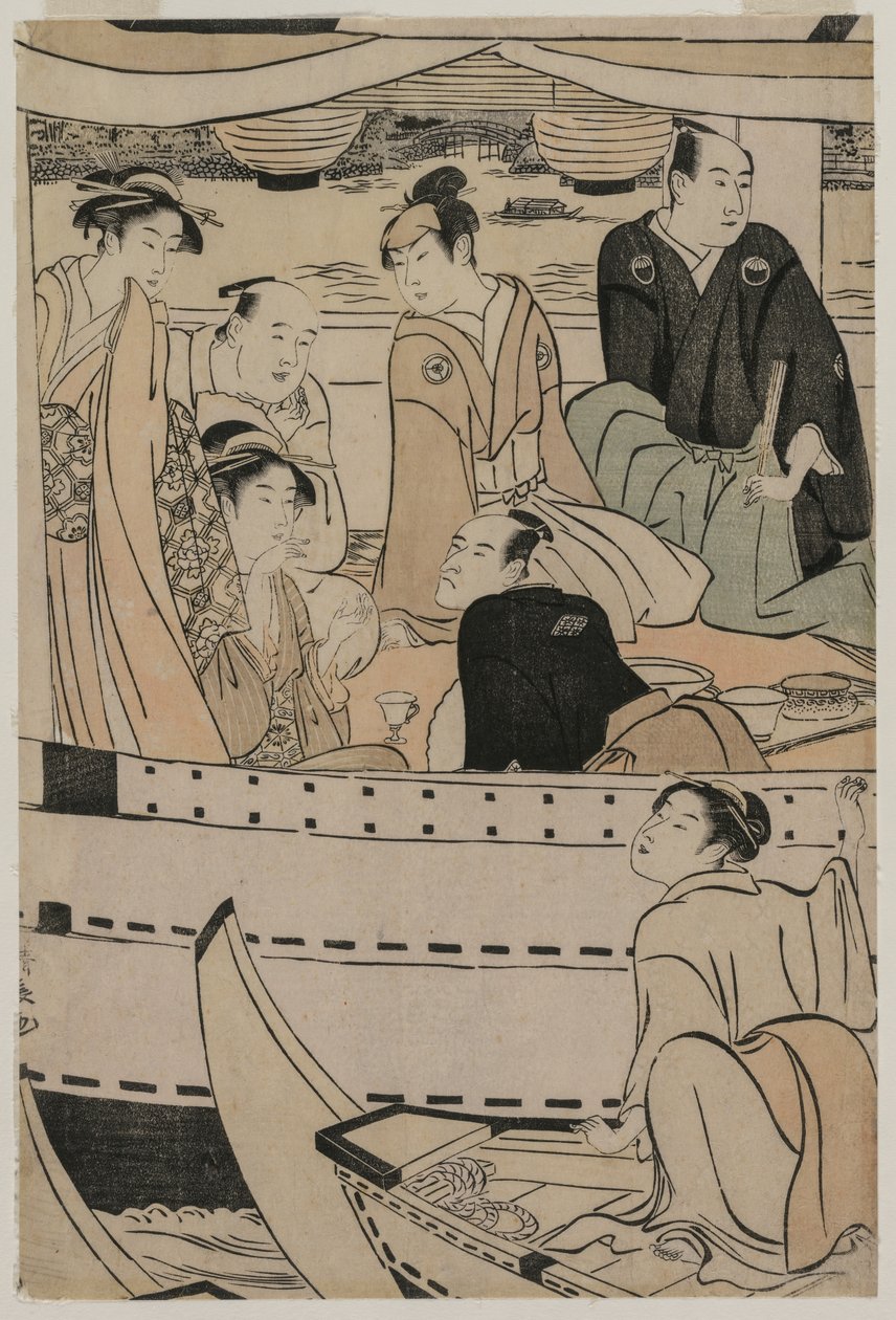 Bootsfahrt auf dem Sumida-Fluss von Torii Kiyonaga