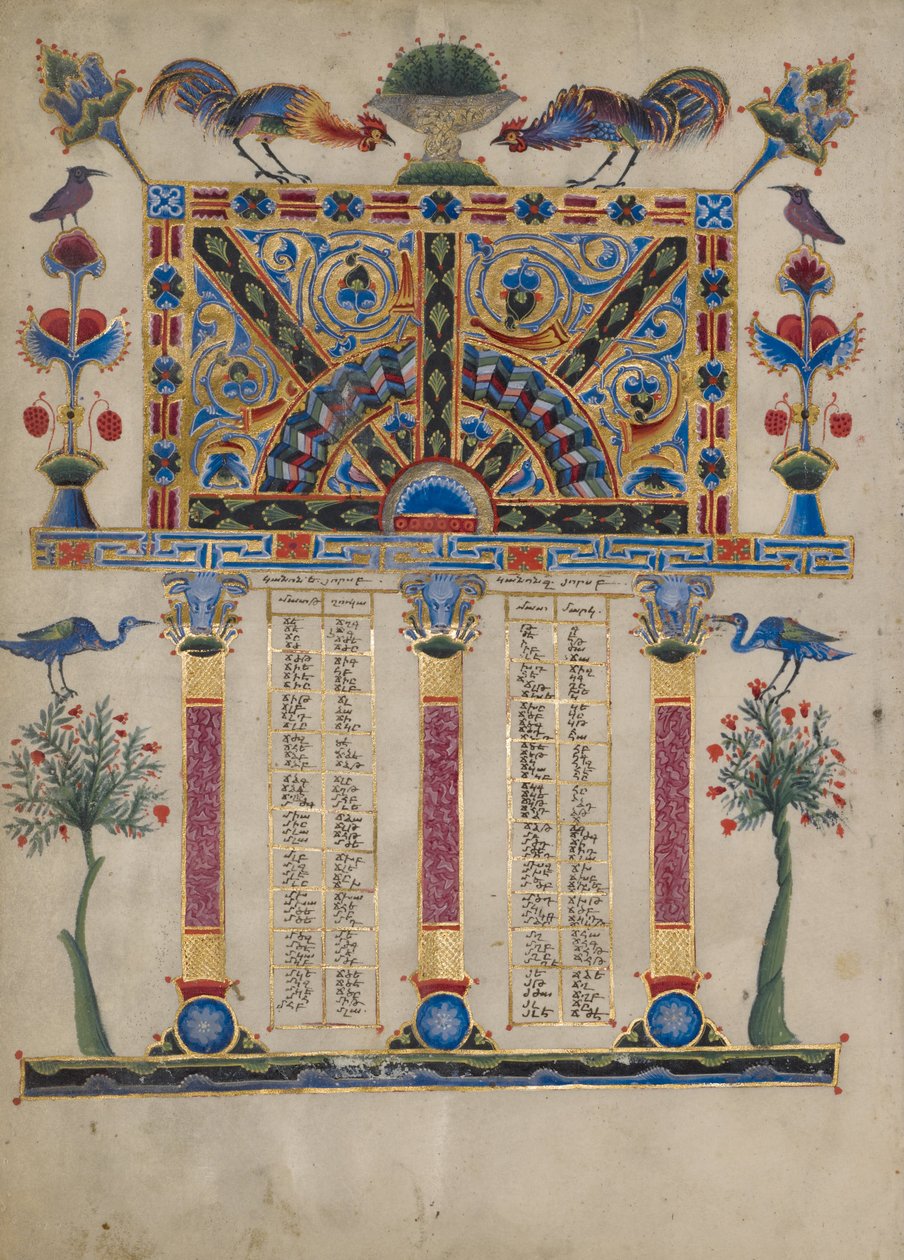 Kanontafel Seite von Toros Roslin