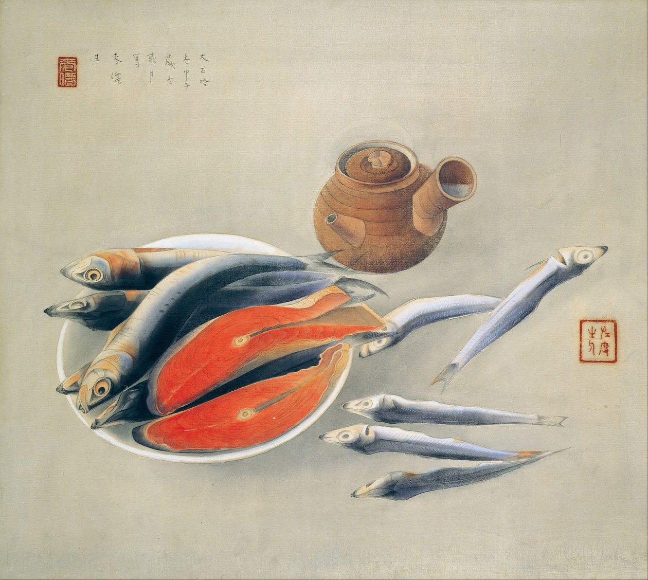 Stillleben von Tsuchida Bakusen