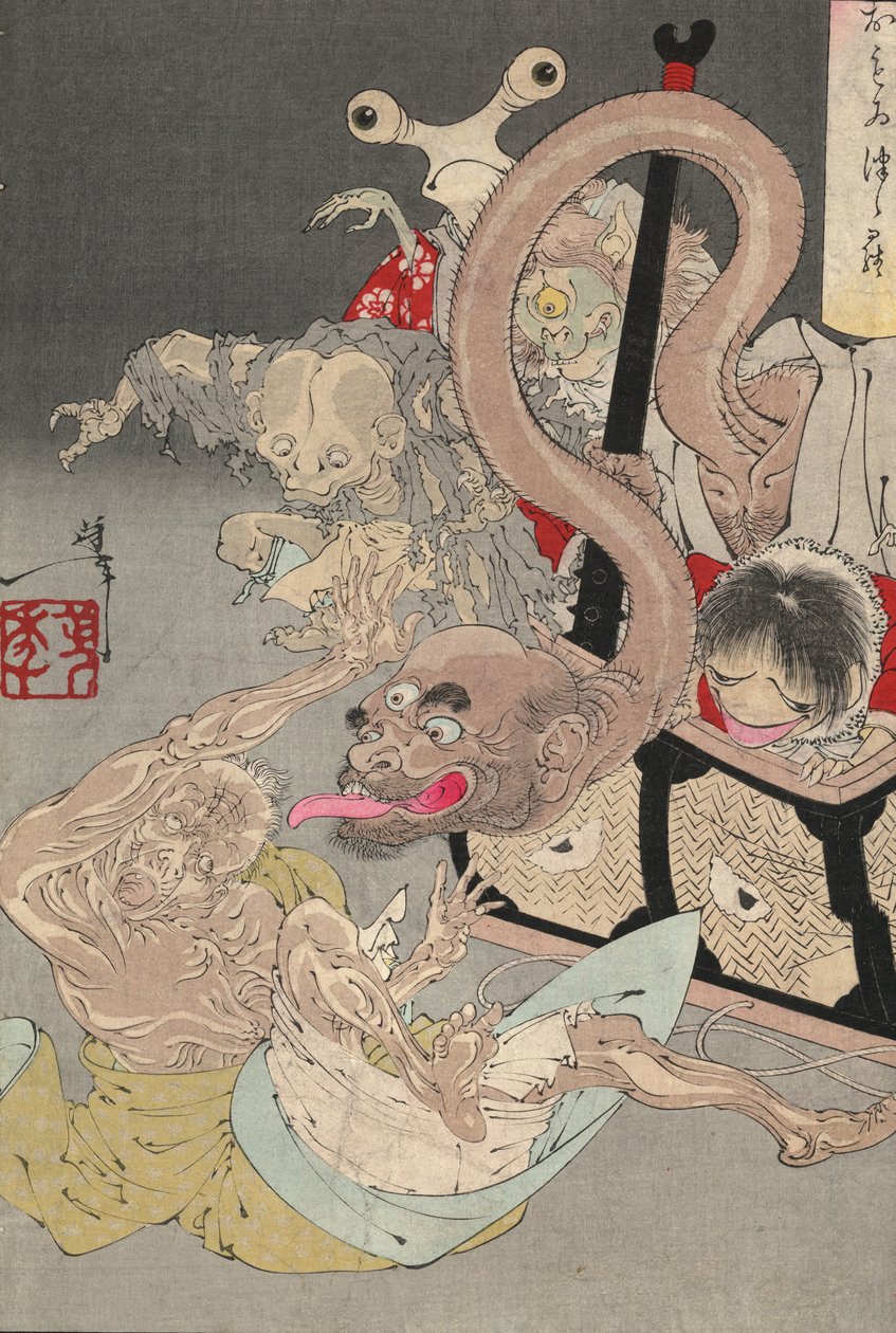 Pandoras Büchse, 1880er Jahre von Tsukioka Yoshitoshi
