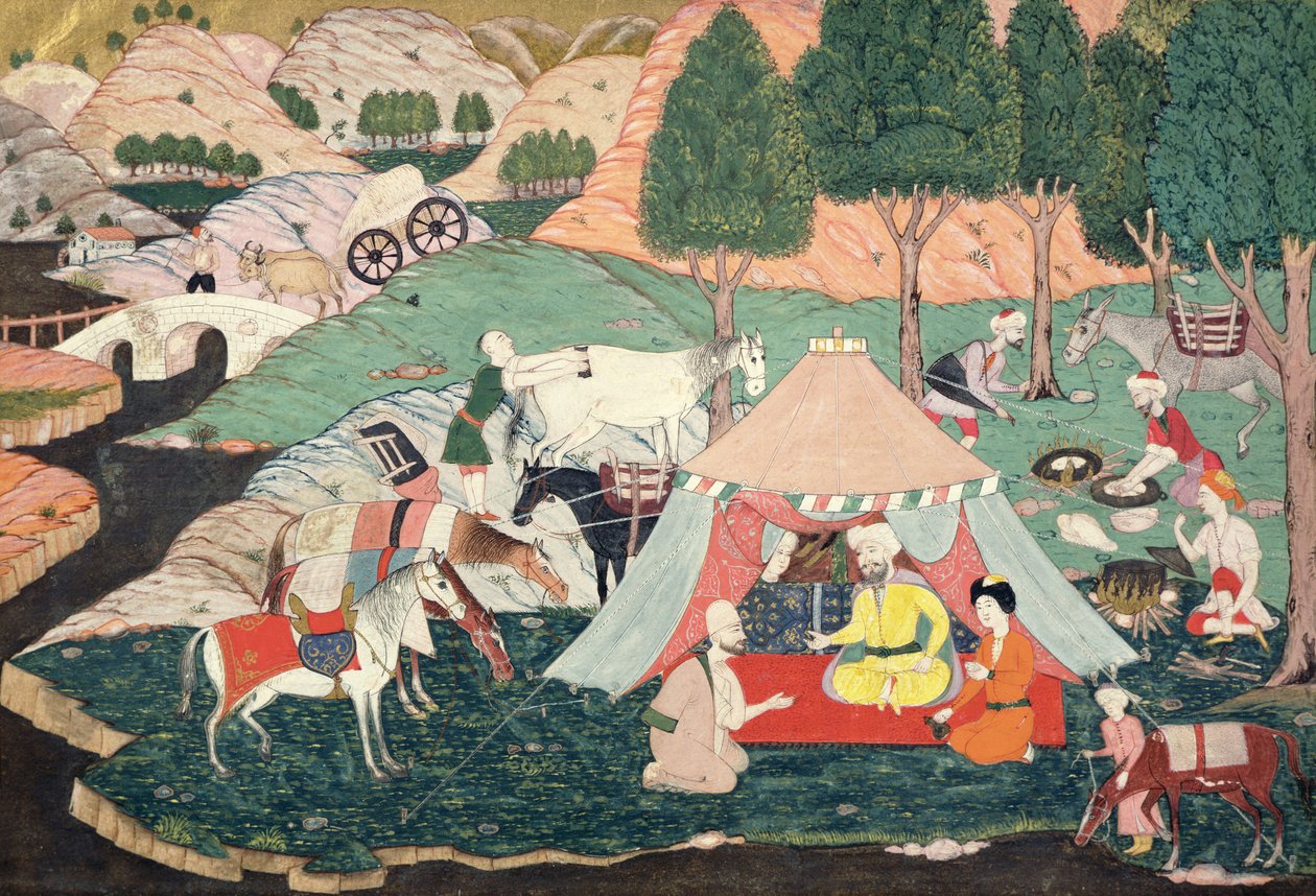 Lager eines Prinzen von Turkish School