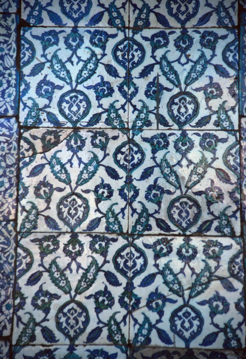 Tafel mit osmanischen Fliesen (Keramik) von Turkish School