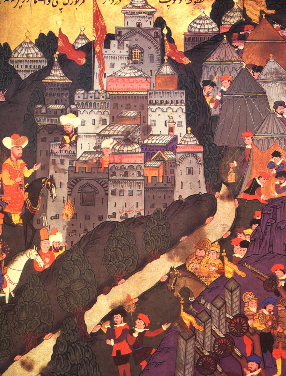 Der Sieg von Bayezid I von Turkish School