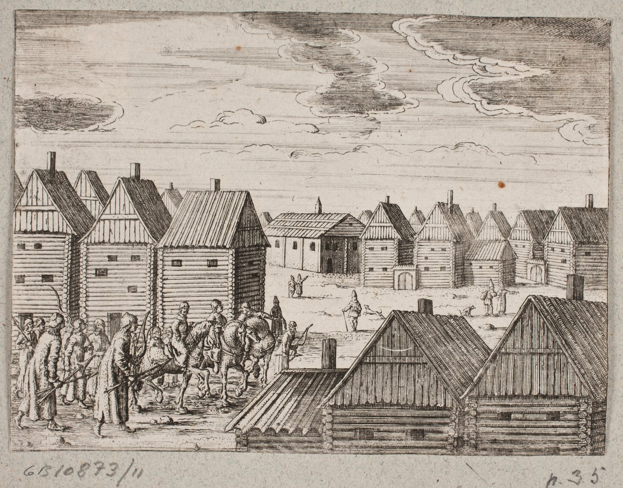 Einzug in eine russische Stadt von Ubekendt