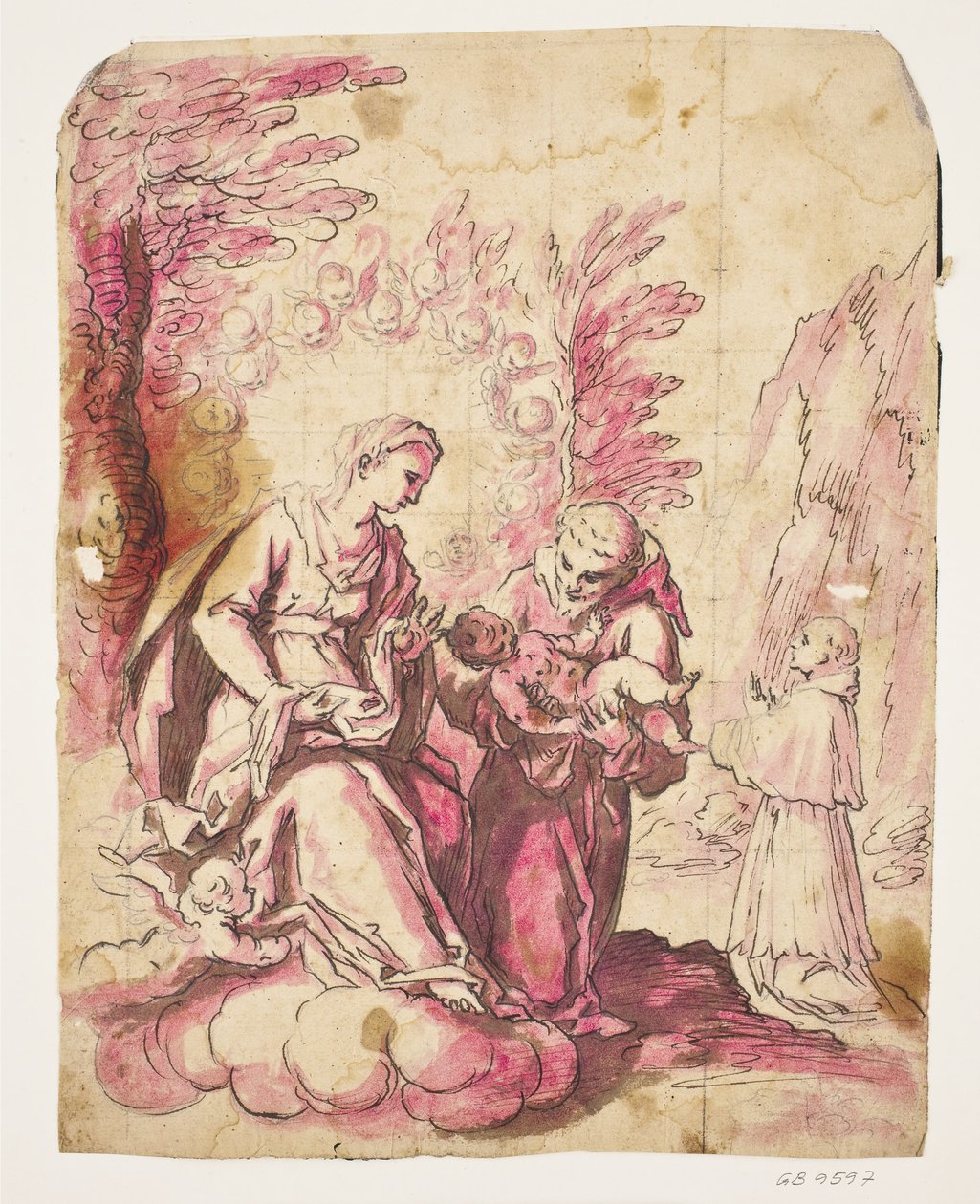 Vision des Heiligen Antonius von Padua von Ubekendt Ubekendt