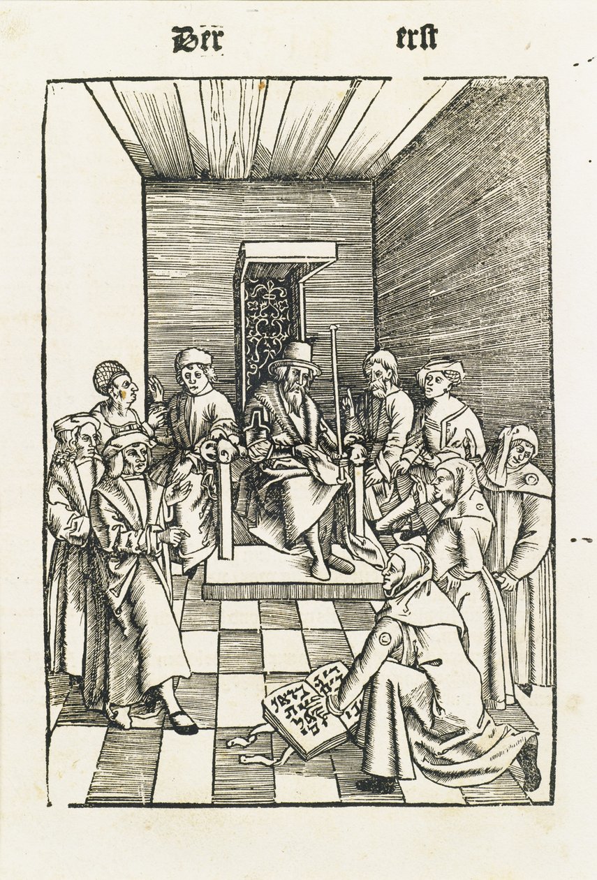 Jüdischer Eid aus dem Laienspiegel, Augsburg, 1509 von Ulrich Tengler