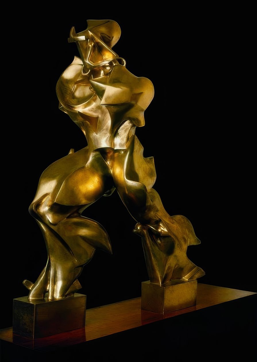 Einzigartige Formen der Kontinuität im Raum von Umberto Boccioni