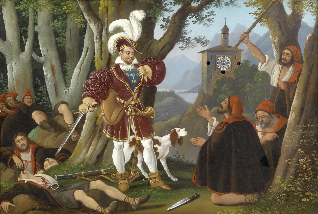 Kaiser Maximilian I. mit den Räubern von Unbekannt Unbekannt
