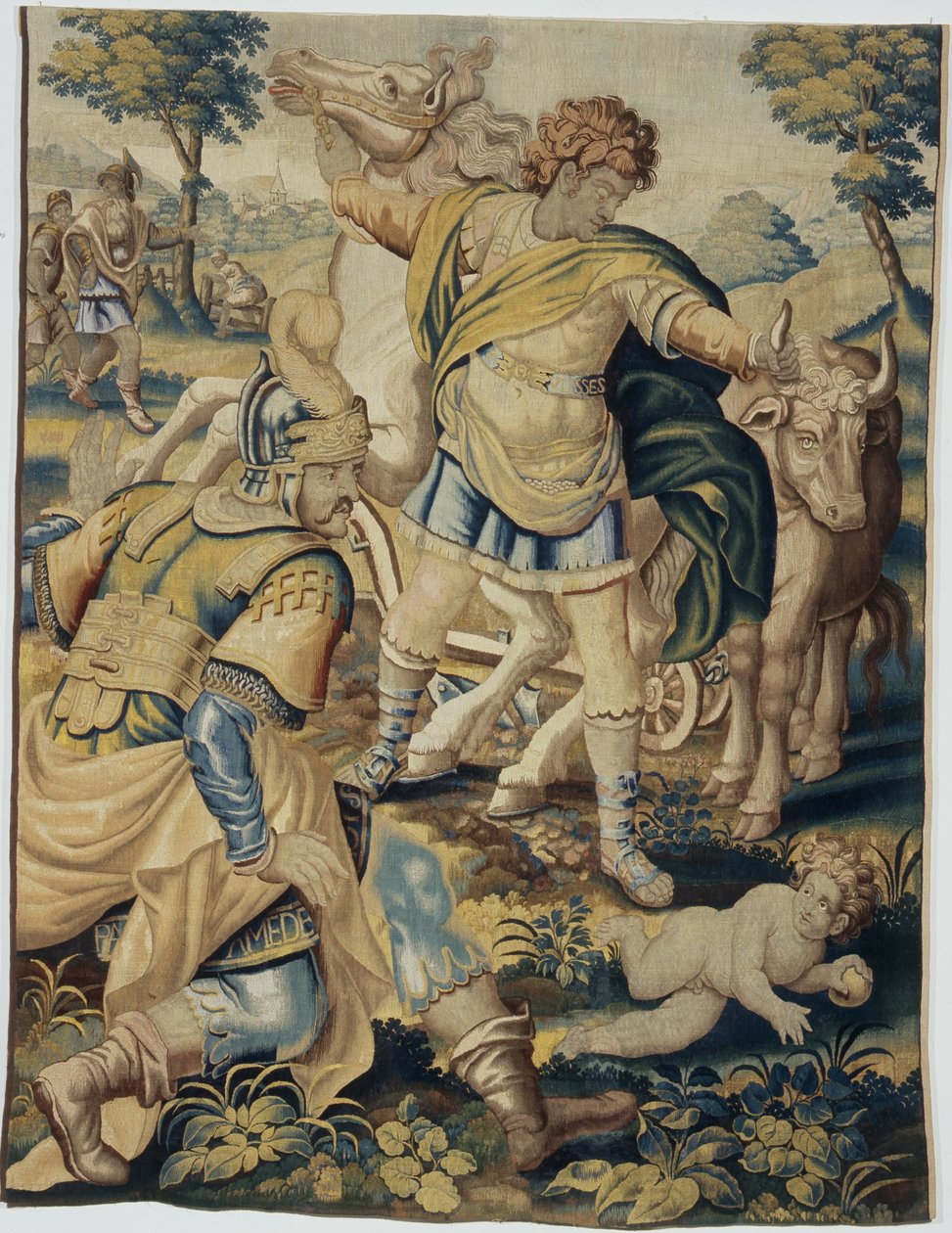 Odysseus täuscht Wahnsinn vor von Unbekannt Unbekannt