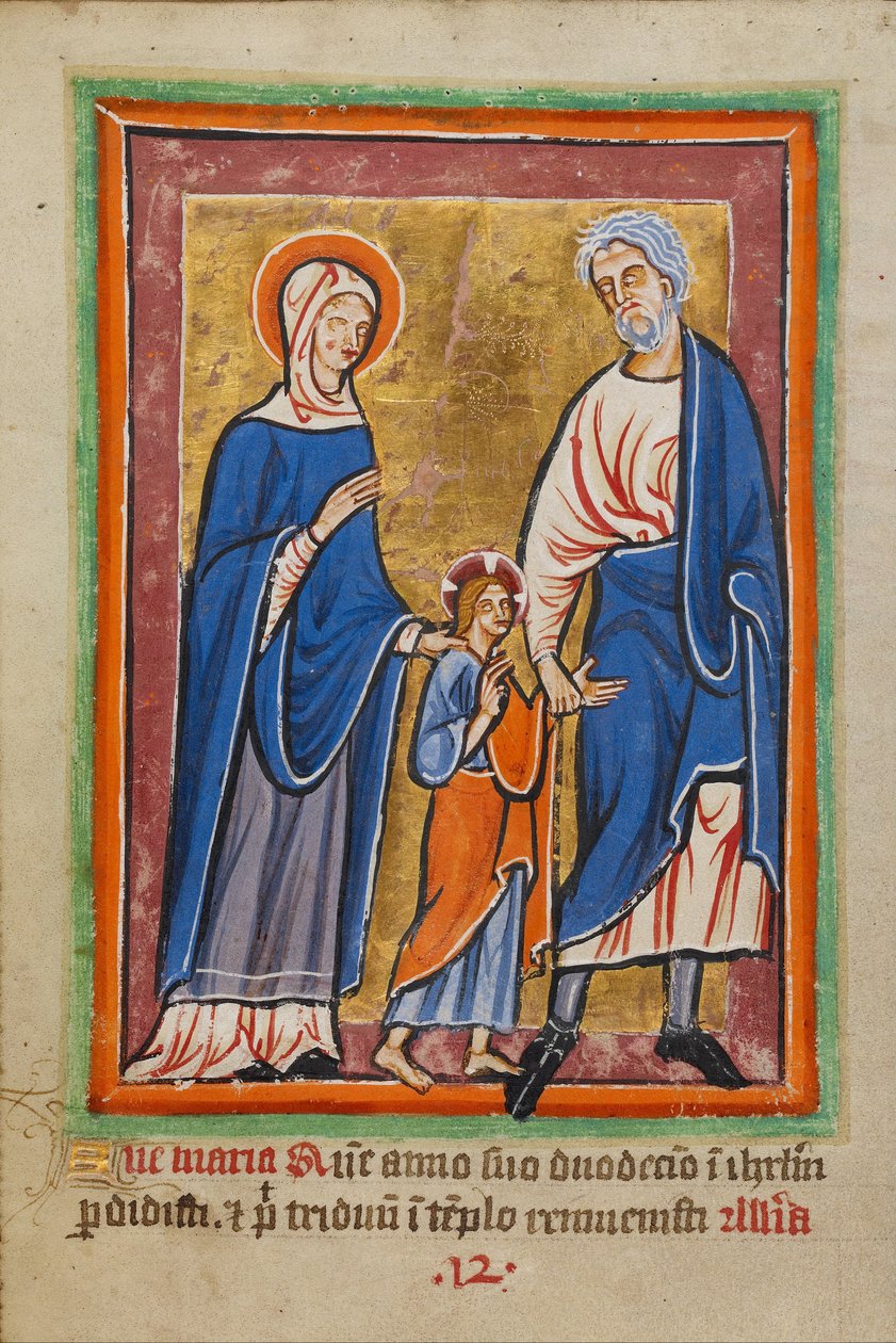 Christus wird von Maria und Joseph nach Jerusalem geführt von Unbekannt Unbekannt