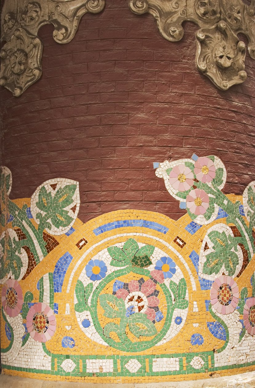 Mosaikdetail, 1908 von Unbekannt Unbekannt