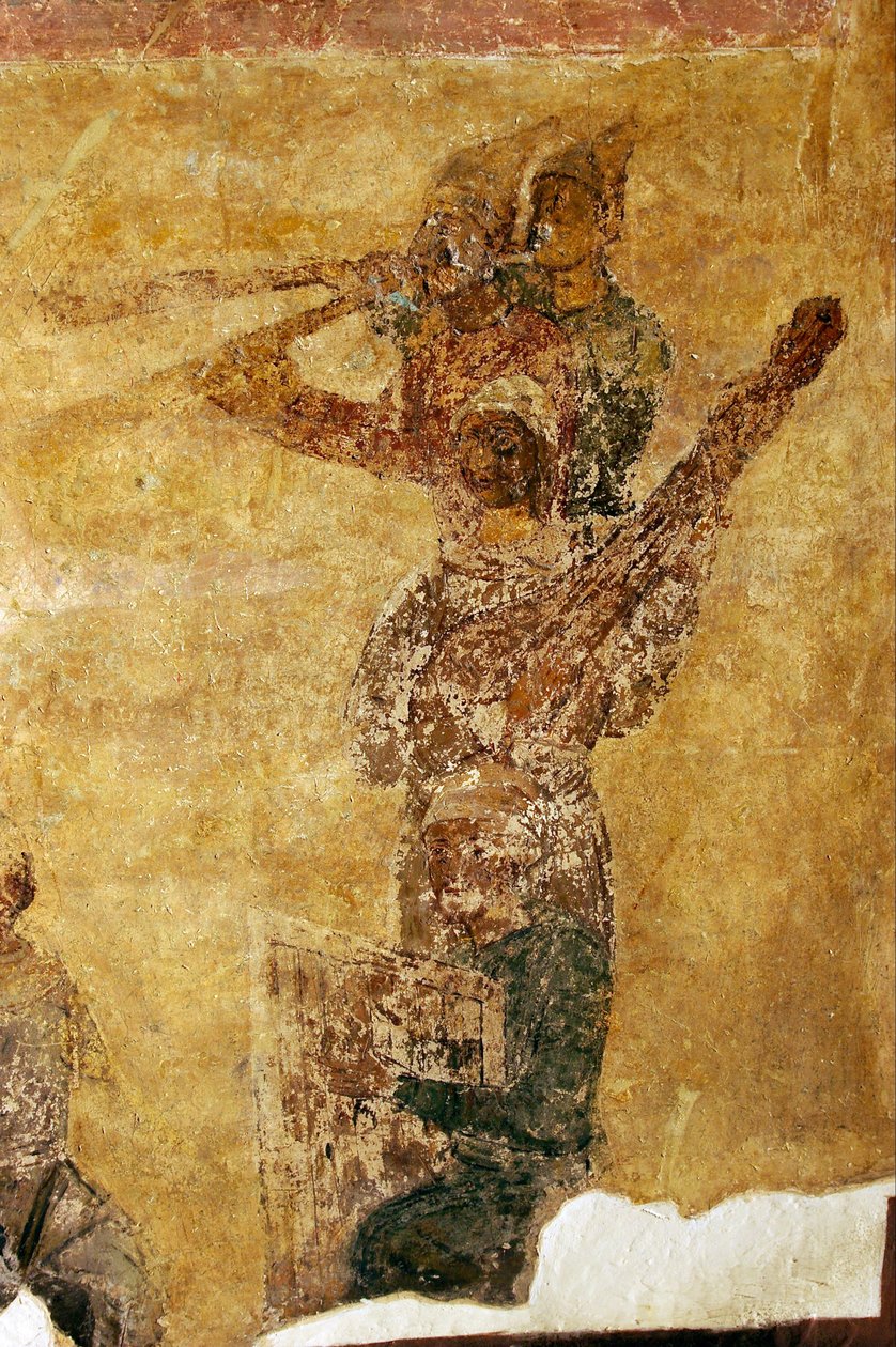 Musiker und Akrobaten (Detail) von Unbekannt Unbekannt
