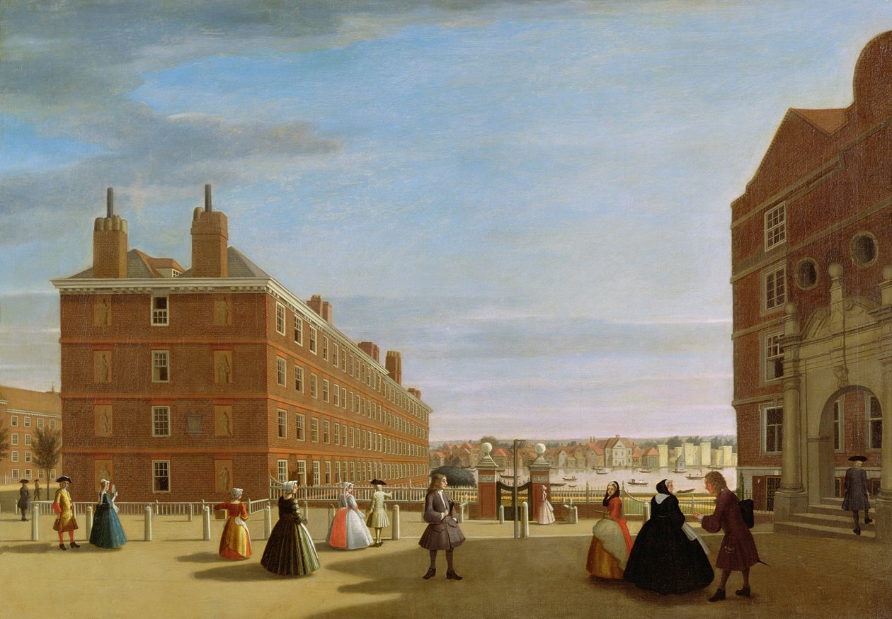 Die Papiergebäude, Inner Temple, London, ca. 1725 von Unbekannt Unbekannt