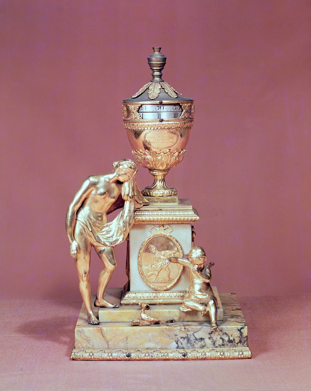 Venus-Uhrengehäuse aus Marmor und vergoldeter Bronze von Matthew Boulton von Unbekannt Unbekannt