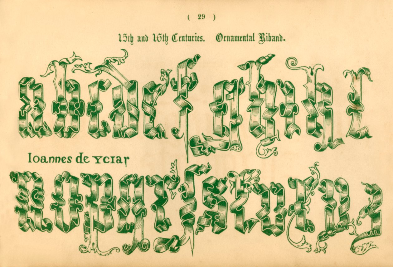 Ornamentales Band, 15. und 16. Jahrhundert von Unbekannt