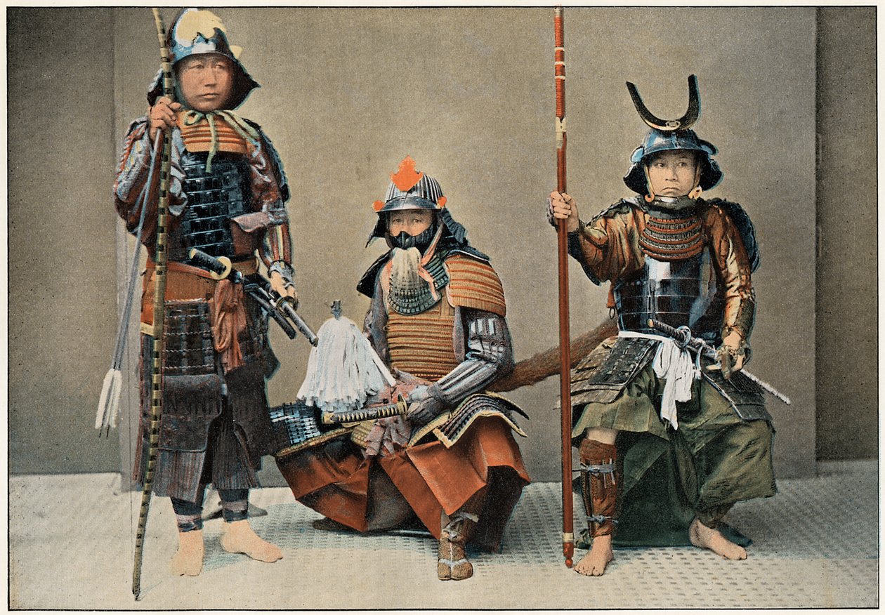 Eine Gruppe von Samurai von Unbekannt