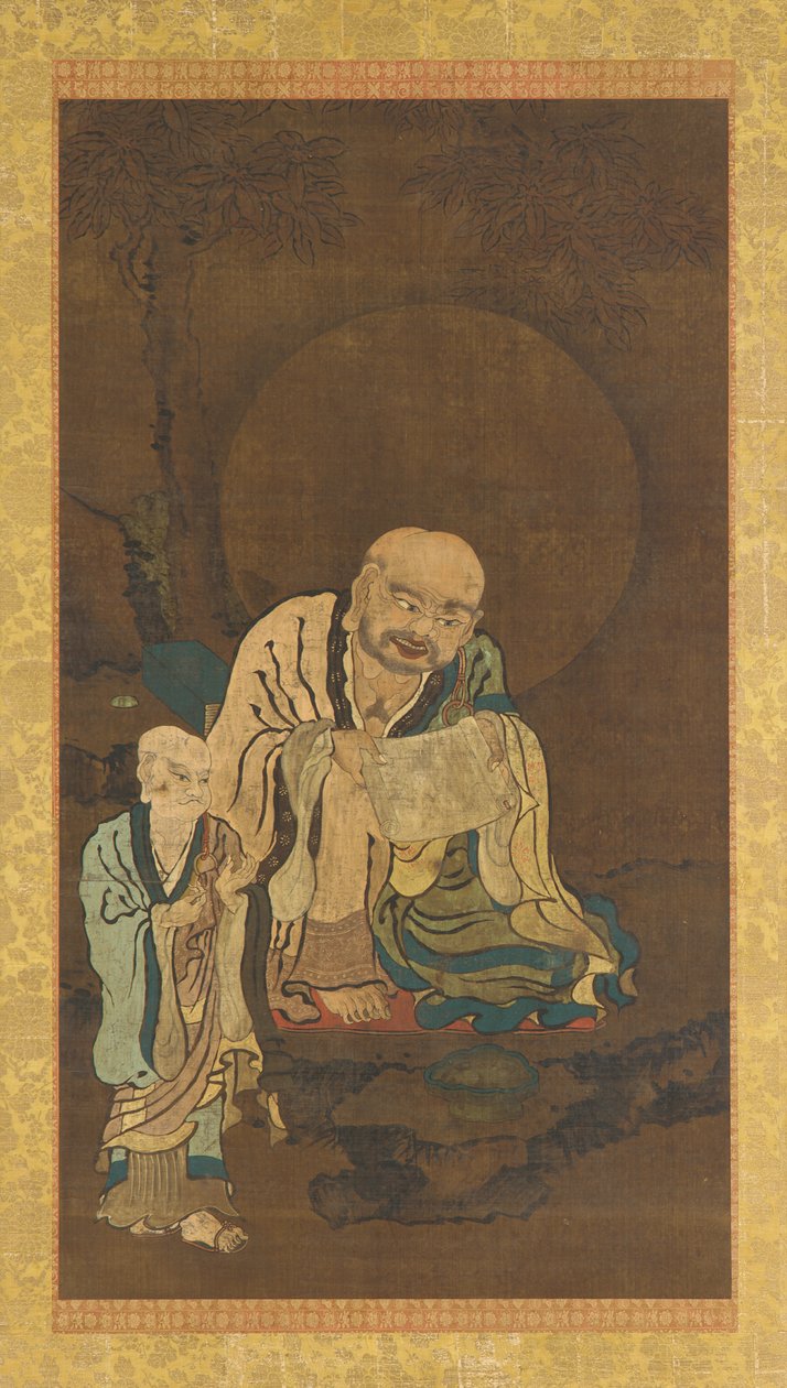 Ein Luohan und ein Begleiter, Ming-Dynastie, 1368-1644 von Unbekannt