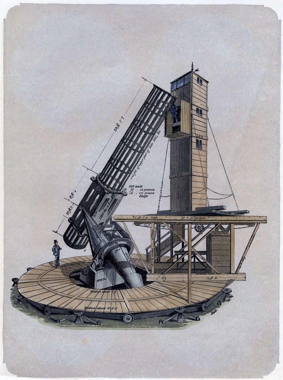 Ein Newtonscher Reflektor, 1870 von Unbekannt