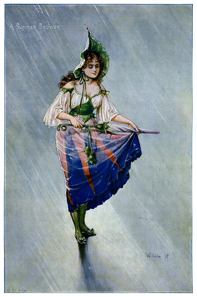 Ein Sommerregen, 1899 von Unbekannt